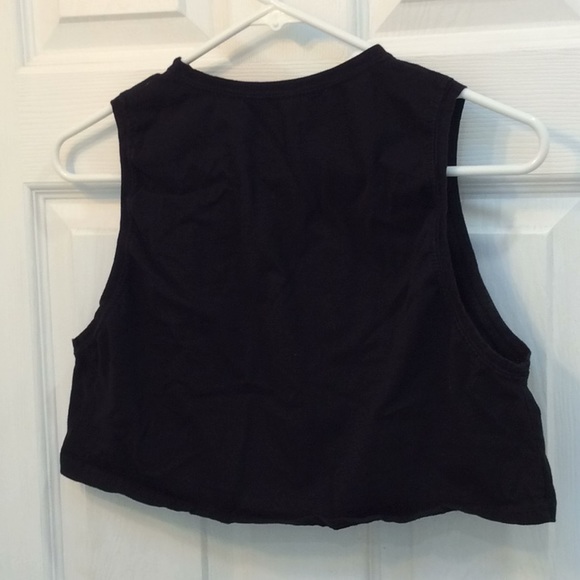Azur Fit Black Crop Muscle Shirt S - Picture 3 of 4
